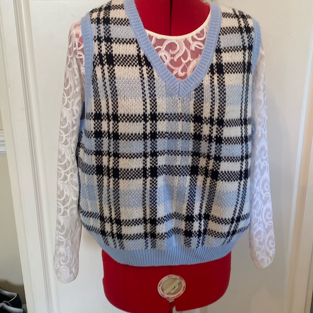 Plaid Vest